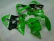 Abs Carenagem Kawasaki ZX6R 2000-2002 - Verde Preto