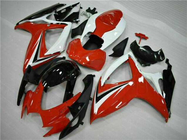 Abs Carenagem Suzuki GSXR 600 / 750 K6 2006-2007 - Vermelho Branco