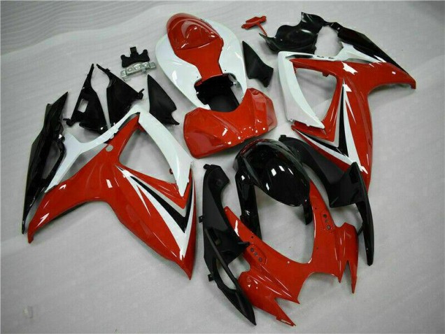 Abs Carenagem Suzuki GSXR 600 / 750 K6 2006-2007 - Vermelho Branco