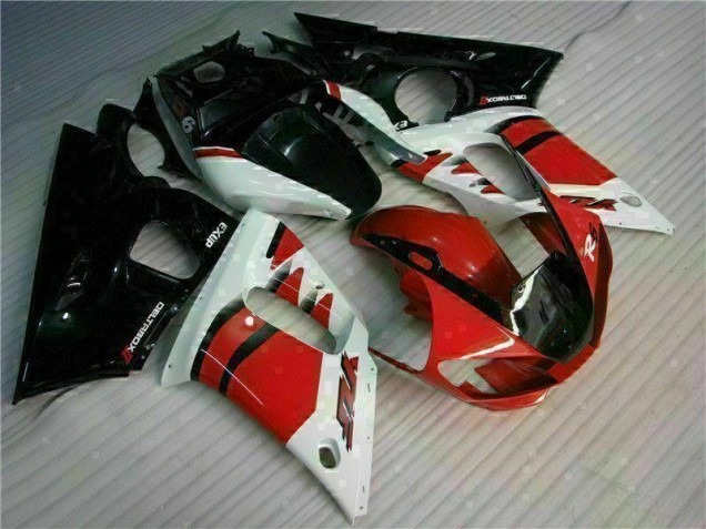 Abs Kit Carenagem & Plásticos Yamaha R6 1998-2002 - Vermelho Preto