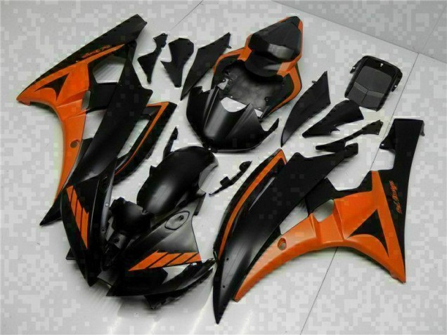 Abs Kit Carenagem & Plásticos Yamaha R6 2006-2007 - Laranja Preto