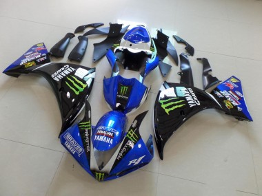 Abs Kit Completos Carenagem Yamaha R1 2012-2014 - Azul Preto Monster