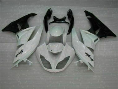 Abs Kits Carenagem Kawasaki ZX6R 2009-2012 - Branco Preto