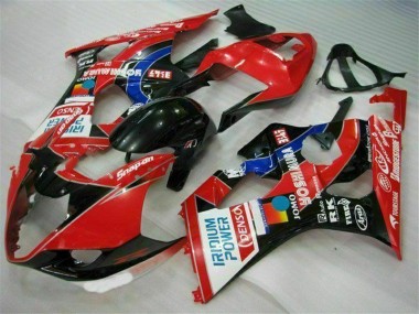 Abs Kits Carenagem Suzuki GSXR 1000 K3 2003-2004 - Vermelho