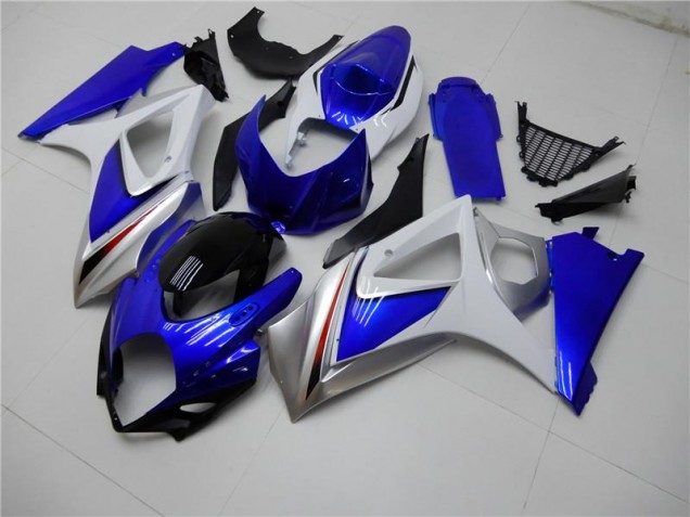 Abs Kits Carenagem Suzuki GSXR 1000 K7 2007-2008 - Azul Branco