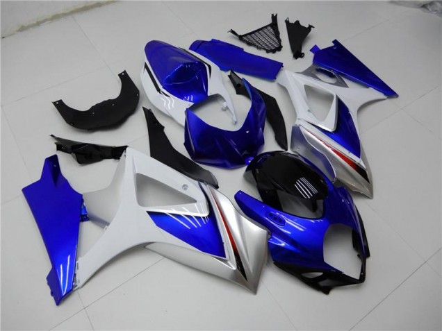 Abs Kits Carenagem Suzuki GSXR 1000 K7 2007-2008 - Azul Branco