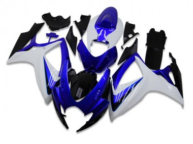 Abs Kits Carenagem Suzuki GSXR 600 / 750 K6 2006-2007 - Azul Branco