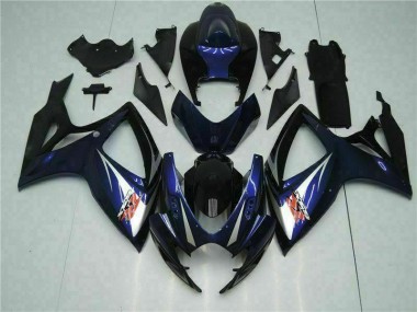 Abs Kits Carenagem Suzuki GSXR 600 / 750 K6 2006-2007 - Preto Azul