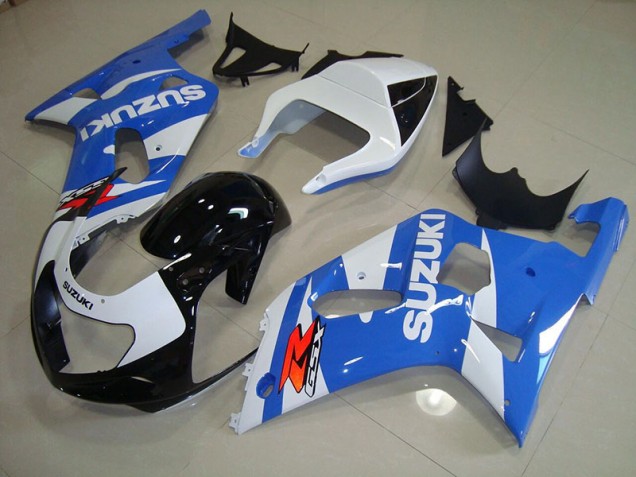 Abs Kits Carenagem Suzuki GSXR 750 K1 K2 K3 2001-2003 - Azul Branco