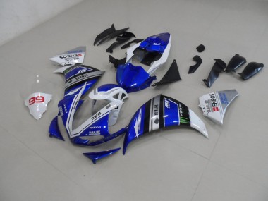 Abs Kits Carenagem Yamaha R1 2012-2014 - Azul Branco