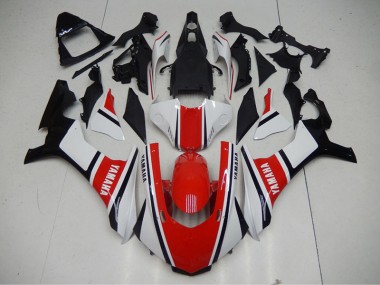 Abs Kits Carenagem Yamaha R1 2015-2019 - Vermelho Branco