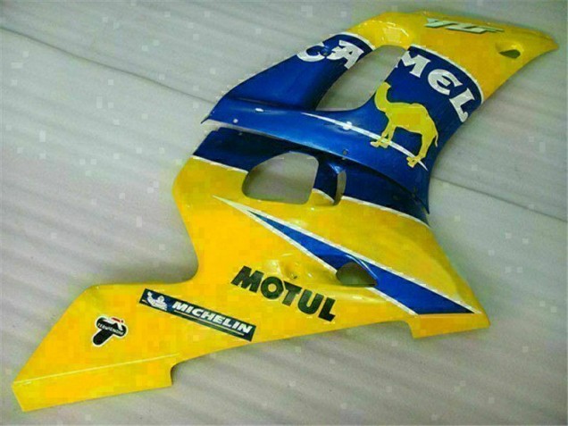 Abs Kits Carenagem Yamaha R6 1998-2002 - Amarelo Azul