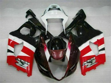 Abs Kits Completos Carenagem Suzuki GSXR 1000 K3 2003-2004 - Vermelho Preto