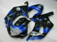 Abs Kits Completos Carenagem Suzuki GSXR 600 / 750 K1 K2 K3 2001-2003 - Azul Preto