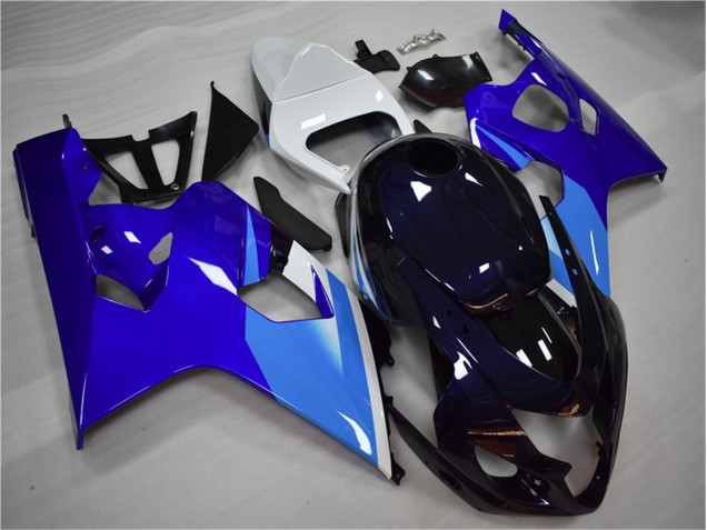 Abs Kits Completos Carenagem Suzuki GSXR 600 / 750 K4 2004-2005 - Azul Branco