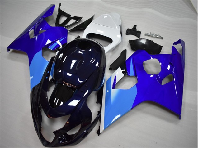 Abs Kits Completos Carenagem Suzuki GSXR 600 / 750 K4 2004-2005 - Azul Branco