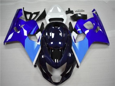 Abs Kits Completos Carenagem Suzuki GSXR 600 / 750 K4 2004-2005 - Azul Branco