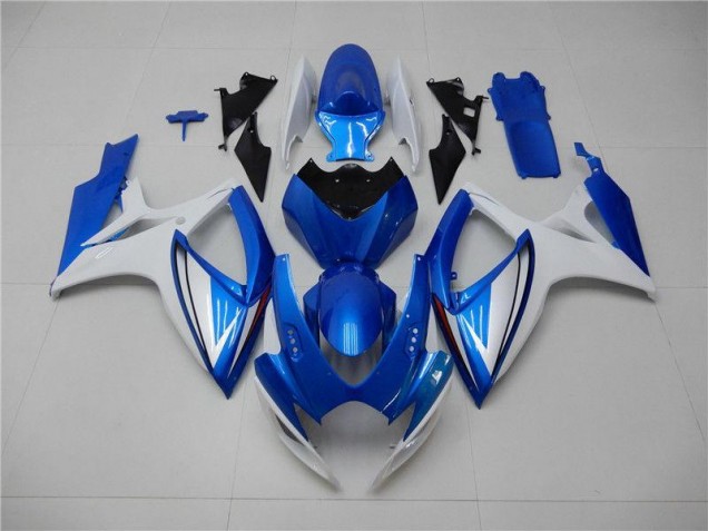 Abs Kits Completos Carenagem Suzuki GSXR 600 / 750 K6 2006-2007 - Azul Branco