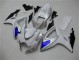 Abs Kits Completos Carenagem Suzuki GSXR 600 / 750 K6 2006-2007 - Branco Azul