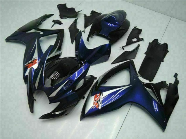 Abs Kits Completos Carenagem Suzuki GSXR 600 / 750 K6 2006-2007 - Preto Azul