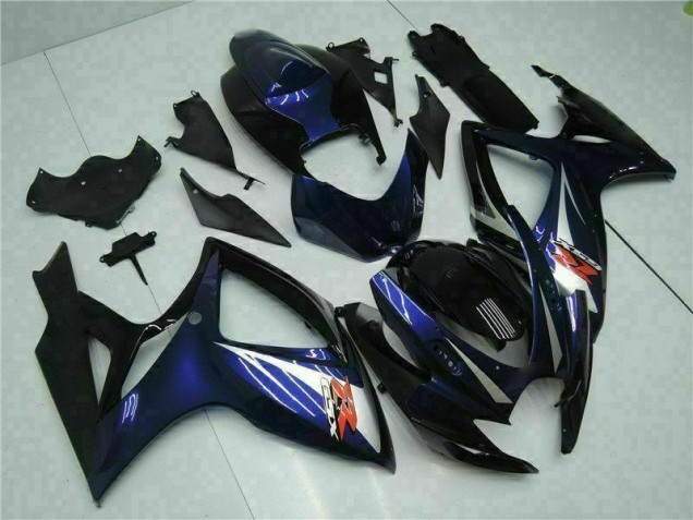 Abs Kits Completos Carenagem Suzuki GSXR 600 / 750 K6 2006-2007 - Preto Azul