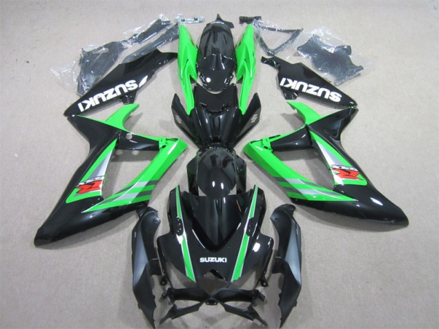 Abs Kits Completos Carenagem Suzuki GSXR 600 K6 2006-2007 - Preto Verde