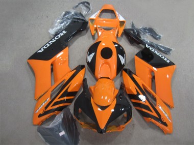 Abs Plástico Honda CBR 1000RR 2004-2005 - Preto Laranja