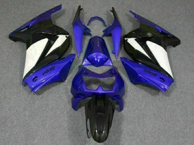 Abs Plástico Kawasaki EX250 2008-2012 - Azul Branco Preto Ninja