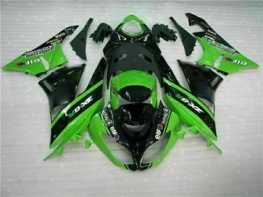 Abs Plástico Kawasaki ZX6R 2009-2012 - Verde Preto