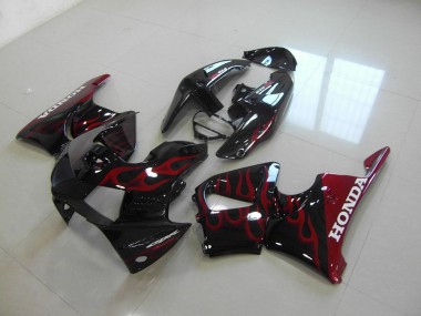 Abs Plásticos Honda CBR 900RR 919 1998-1999 - Preto Vermelho