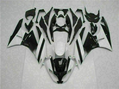 Abs Plásticos Kawasaki ZX6R 2009-2012 - Branco Preto