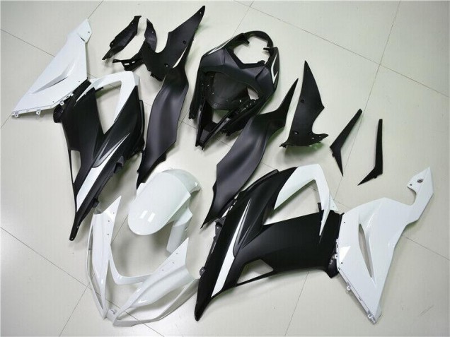 Abs Plásticos Kawasaki ZX6R 2013-2018 - Branco Preto