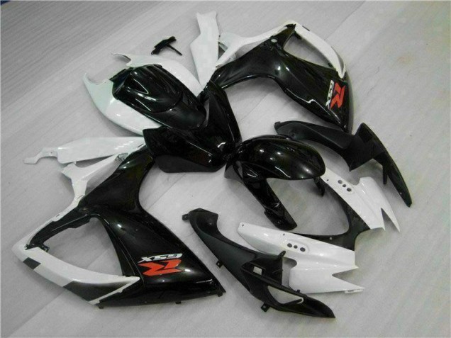 Abs Plásticos Suzuki GSXR 600 / 750 K6 2006-2007 - Branco Preto