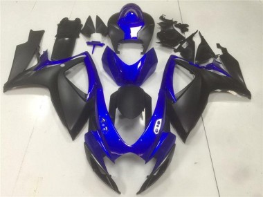 Abs Plásticos Suzuki GSXR 600 / 750 K6 2006-2007 - Preto Azul