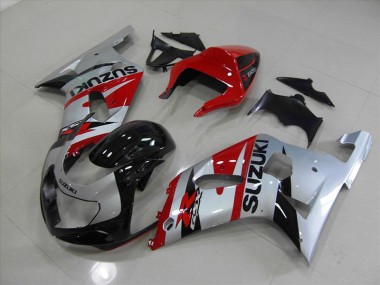 Abs Plásticos Suzuki GSXR 750 K1 K2 K3 2001-2003 - Preto Vermelho