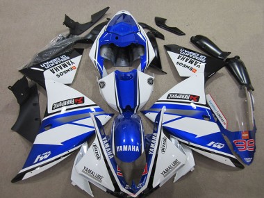 Abs Plásticos Yamaha R1 2012-2014 - Azul Branco