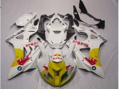 Carenagem BMW S1000RR 2009-2014 - Amarelo Branco RedBull