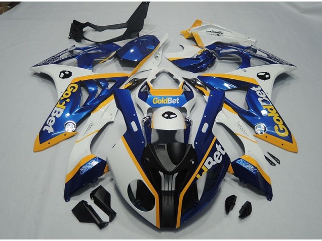 Carenagem BMW S1000RR 2009-2014 - Preto Azul Branco GoldBet