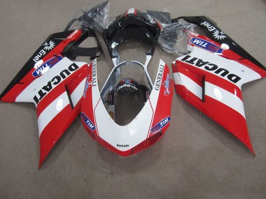 Carenagem Ducati 1098 848 2007-2014 - Vermelho Branco Generali Tim