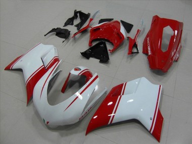 Carenagem Ducati 749 749R 749S - Branco & Vermelho Corrida Version