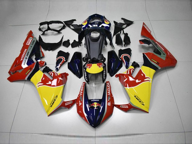 Carenagem Honda CBR 1000RR 2017-2023 - Azul Amarelo Vermelho Red Bull