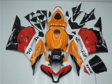 Carenagem Honda CBR 600RR 2009-2012 - Laranja Vermelho Preto Repsol