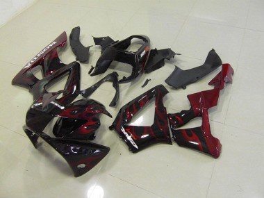 Carenagem Honda CBR 900RR 929 2000-2001 - Preto Vermelho Chama