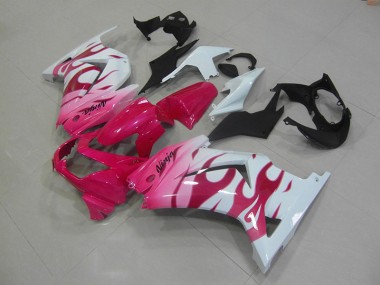 Carenagem Kawasaki ZX 250R 2008-2012 - Rosa Branco