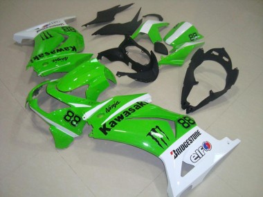 Carenagem Kawasaki ZX 250R 2008-2012 - Verde & Branco