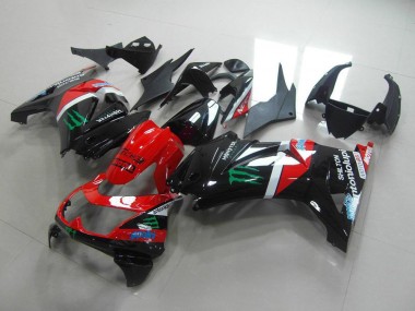 Carenagem Kawasaki ZX 250R 2008-2012 - Vermelho & Preto Monster