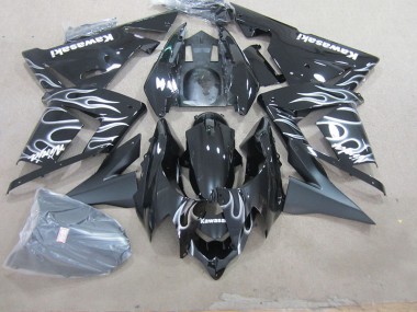 Carenagem Kawasaki ZX10R 2003-2005 - Preto & Branco Chama