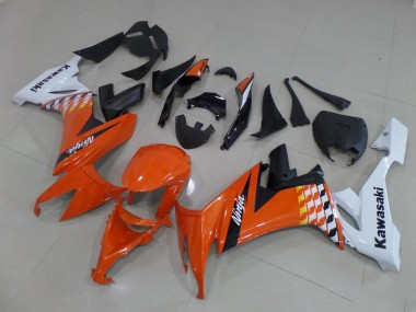 Carenagem Kawasaki ZX10R 2008-2010 - Laranja & Branco