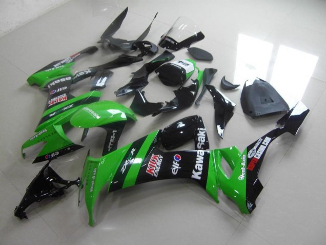 Carenagem Kawasaki ZX10R 2008-2010 - Verde Preto Kick