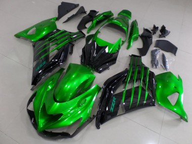 Carenagem Kawasaki ZX14R ZZR 1400 2012-2021 - Doce Verde & Preto